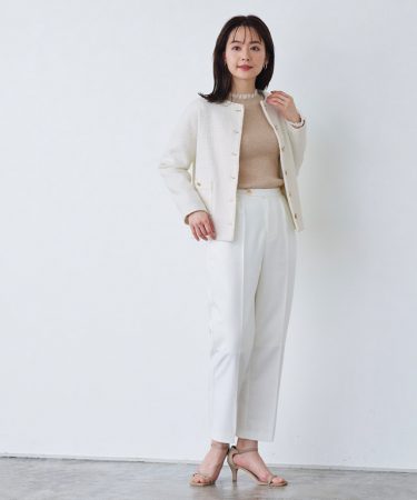 大人フェミニンなオケージョンスタイルが完成する